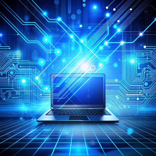 Photo computer science and technology background