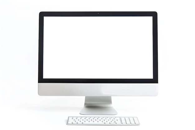 Photo computer screen isolated on white background pc