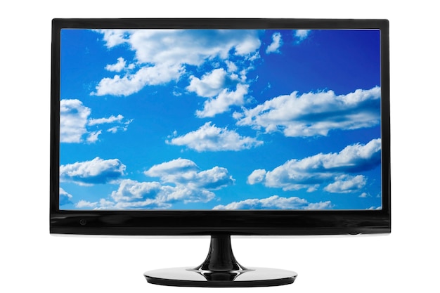 Computer screen isolated on a white background