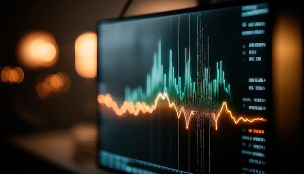 A computer screen shows a graph of a graph.