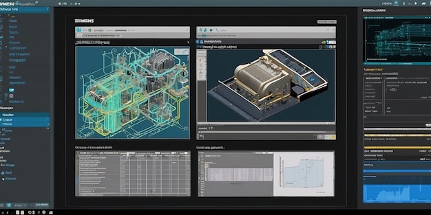 a computer screen with a space station and a map of the space station