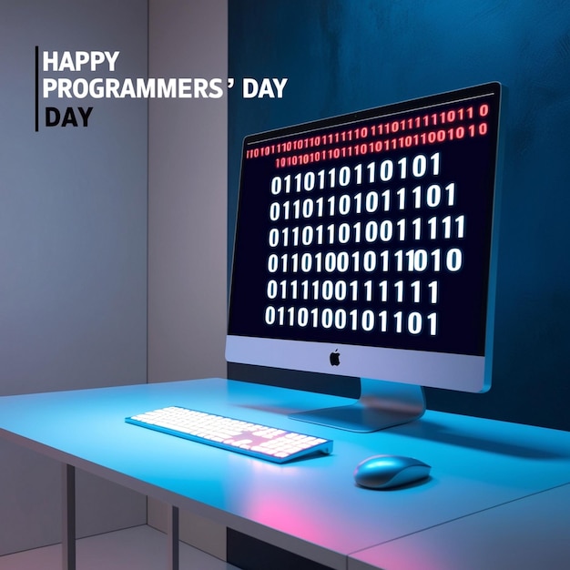 Photo a computer screen with the words happy day on it