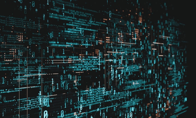 computer software coding with abstract binary data