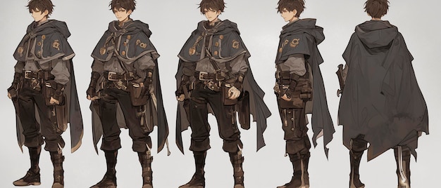 the concept art of the game is a series of characters from the new series