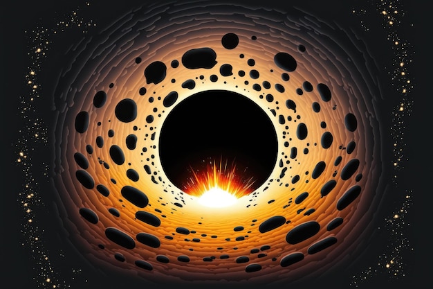 Concept of a black hole in space