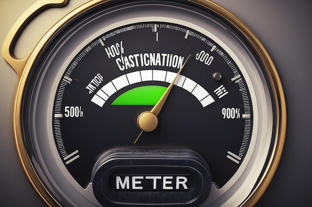 Concept of customer satisfaction with meter