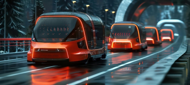 Concept design of a futuristic EV electric vans or trucks