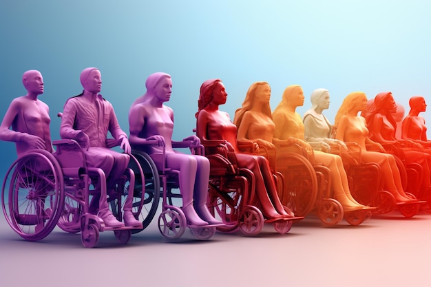 Concept of equal rights of people with disabilities