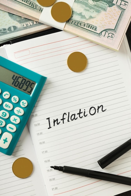 Concept of financial economic problems and inflation