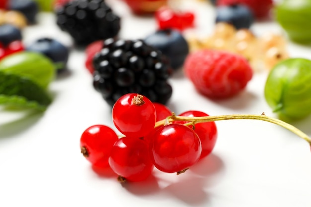 Concept of fresh food berries close up