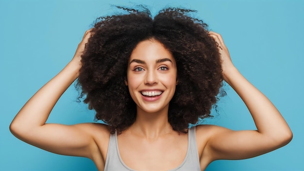 Concept of hair care on white background