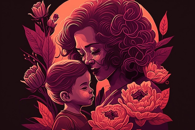 Concept Illustration for Mother's Day