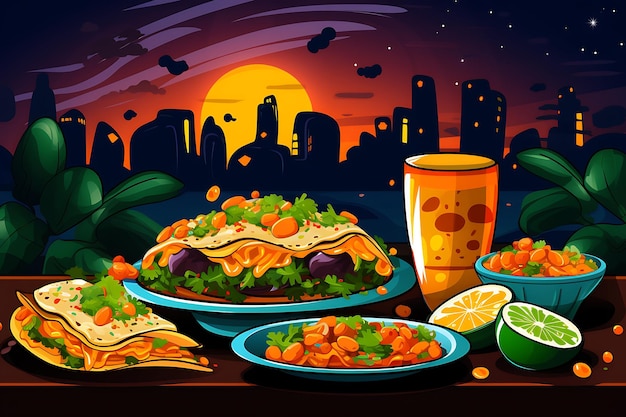 Photo concept of mexican food