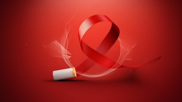 Concept of no smoking and World No Tobacco Day Generative Ai