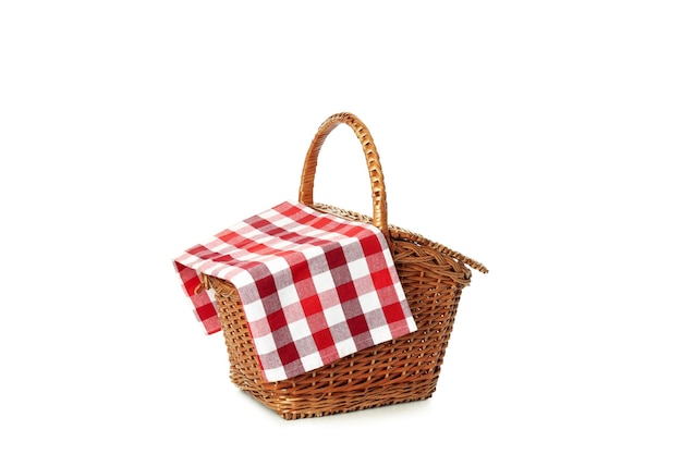 Concept of picnic accessories isolated on white background