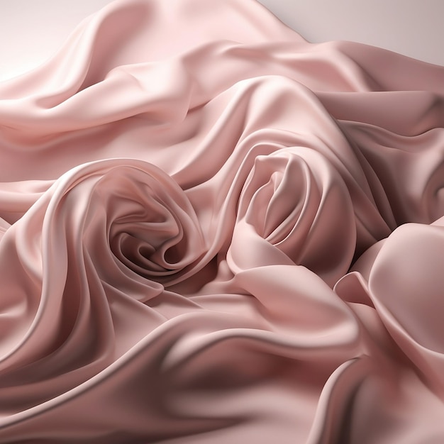 CONCEPT PINK BACKGROUND FABRIC FOR ADVERTISING AI GENERATED