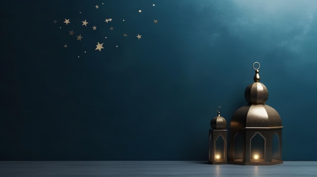 Concept of Ramadan Kareem with space for text