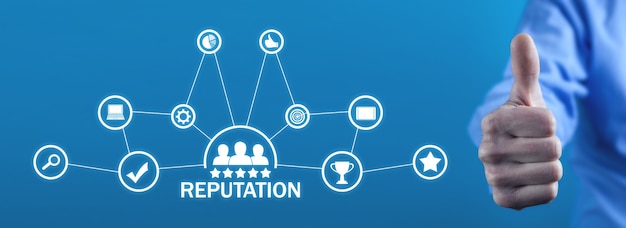 Concept of Reputation. Customer relationship. Business