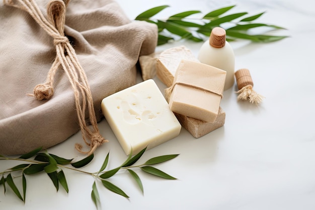 The concept of a sustainable lifestyle is embodied in products such as the Soap Eco Bag bamboo tooth