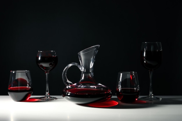 Concept of tasty and delicious alcohol drink wine