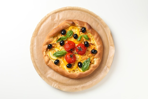 Concept of tasty food Vegetable galette top view