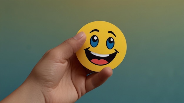 A concept with happy emoji for World Emoji Day background template wallpaper