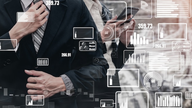 Conceptual business dashboard for financial data analysis