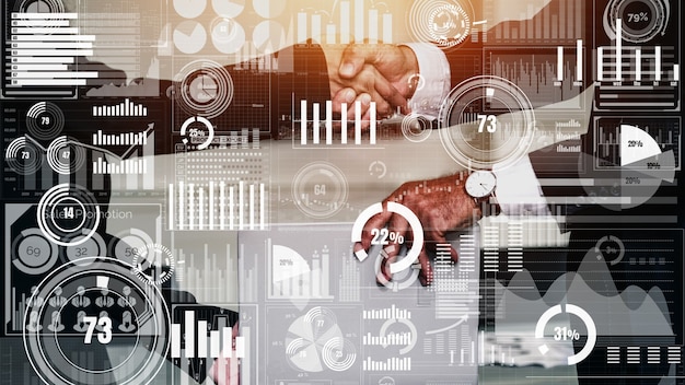 Conceptual business dashboard for financial data analysis