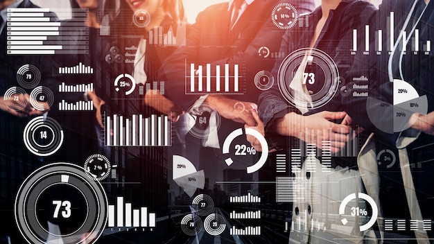 Conceptual business dashboard for financial data analysis