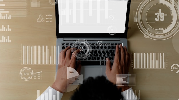 Conceptual business dashboard for financial data analysis