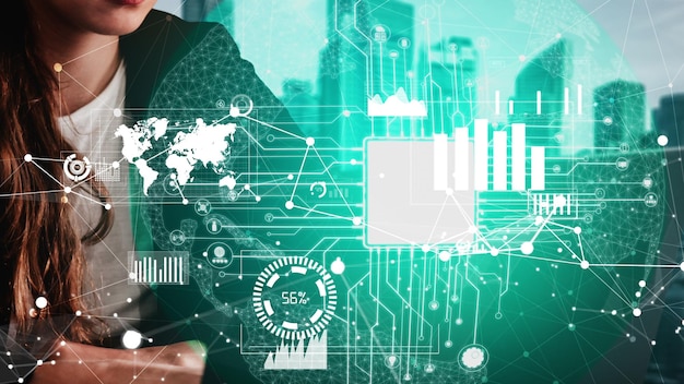 Conceptual business dashboard for financial data analysis