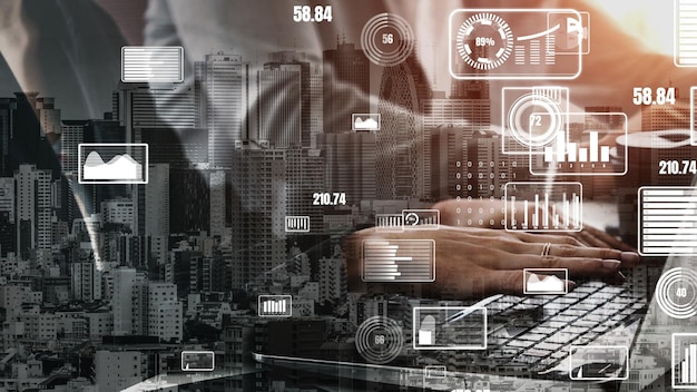 Conceptual business dashboard for financial data analysis