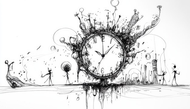 Photo conceptual image of time time is running out time is running out