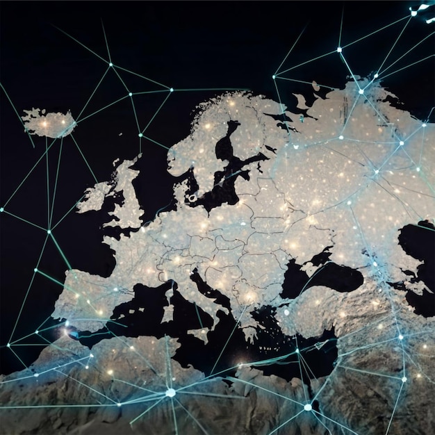 Conceptual Map Illustrating Western Europe