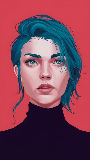 Conceptual woman illustration