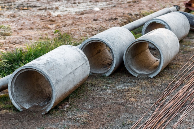 Concrete drainage pipes