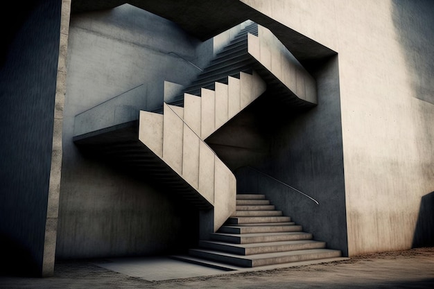 Concrete stairs