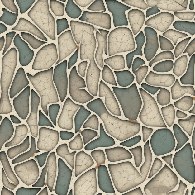 Concrete With Irregular Organic Pattern Seamless Wallpaper Background Generative AI