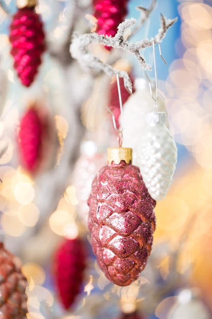 Cone decoration on bokeh