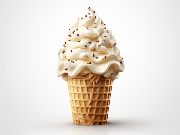 Cone icecream HD 8K wallpaper Stock Photographic Image