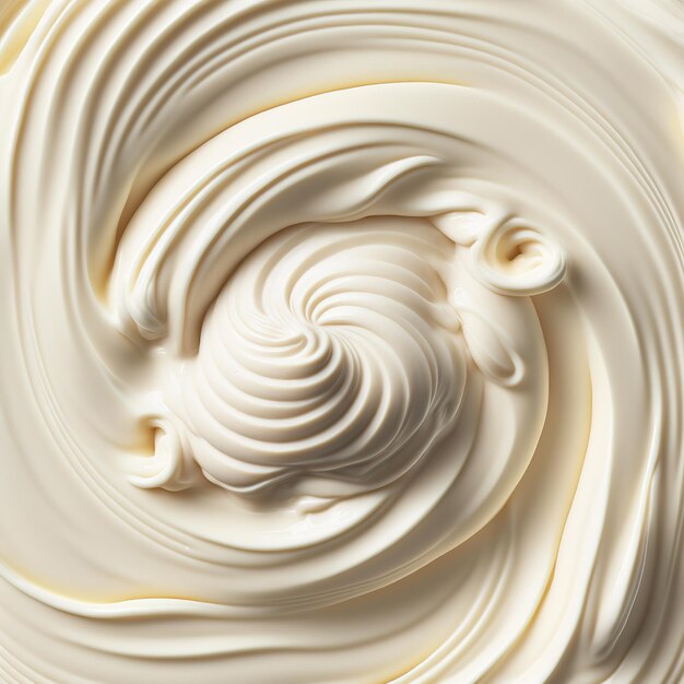 Confectionery cream texture AI render