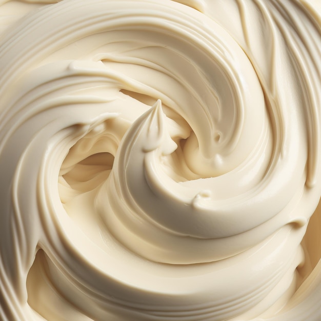 Confectionery cream texture AI render