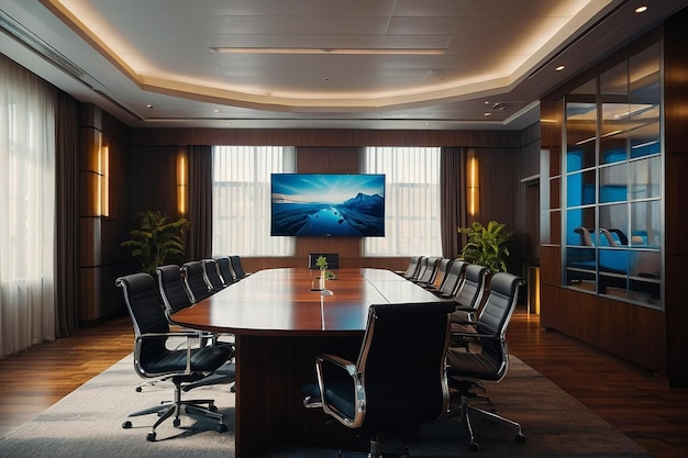 Conference room with calm relaxing atmosphere