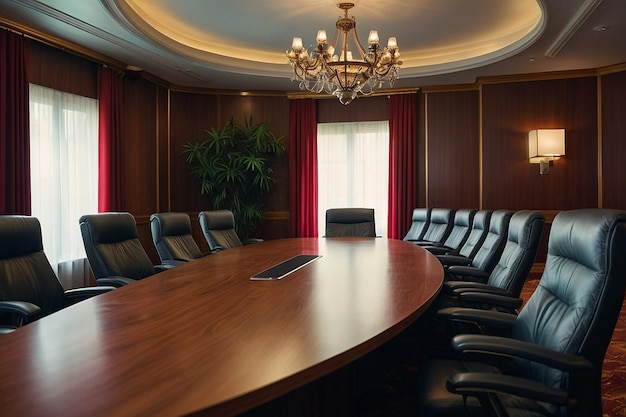 Conference room with cozy intimate atmosphere