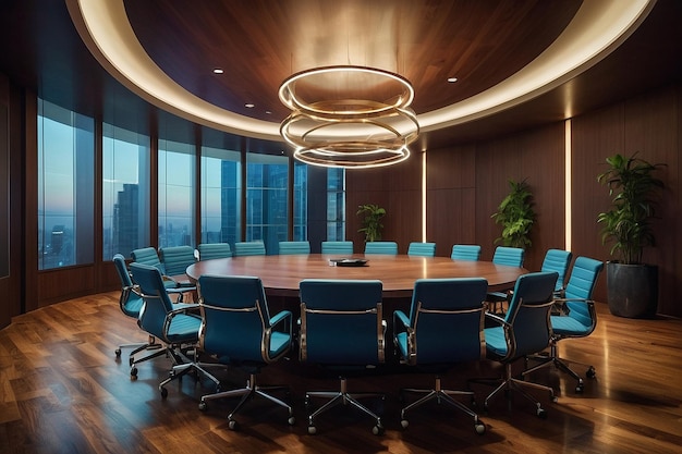 Conference room with creative innovative layout