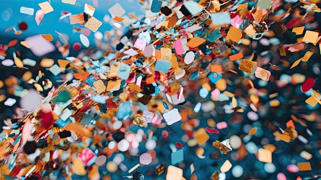 Confetti image with a plain background