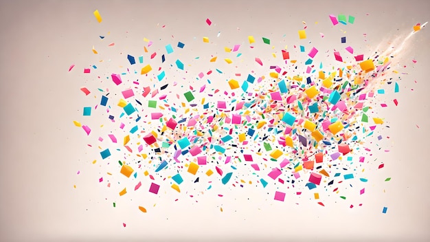 Photo confetti pieces arranged to look like a splash background wallpaper