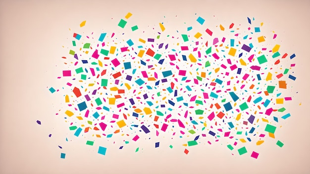 Photo confetti pieces arranged to look like a splash background wallpaper