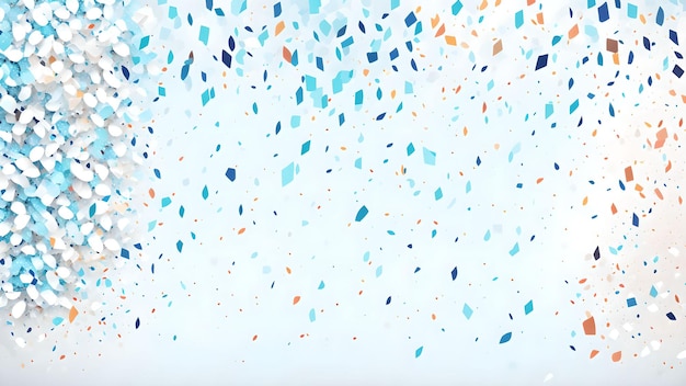 Confetti pieces in a waterfall pattern with a blurred background wallpaper