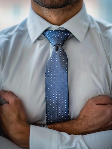 Confident Business Professional with Stylish Tie